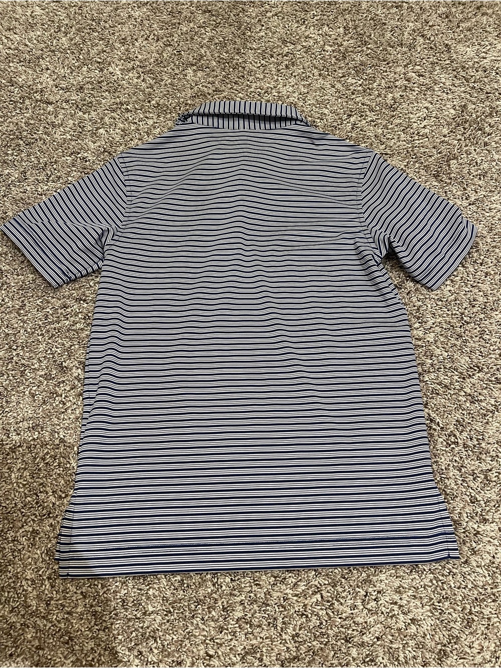 Peter Millar Stripe Stretch Jersey Polo Boys Youth Size Small 7-8 - Picture 3 of 5